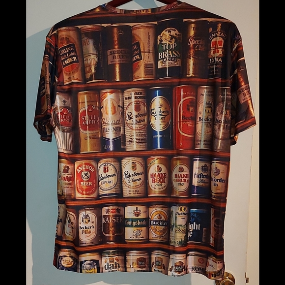 3D Beer Can Printed Tshirt, 3XL, EUC - Picture 2 of 4